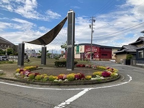 文化会館円形花壇
