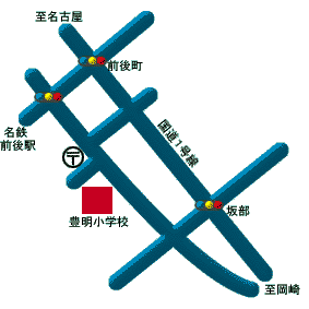 豊明小学校の地図