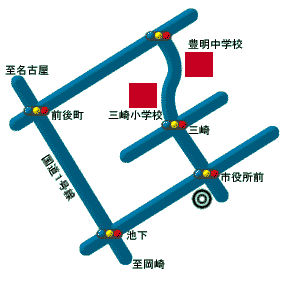 三崎小学校地図