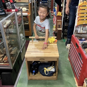 子連れ出勤の様子