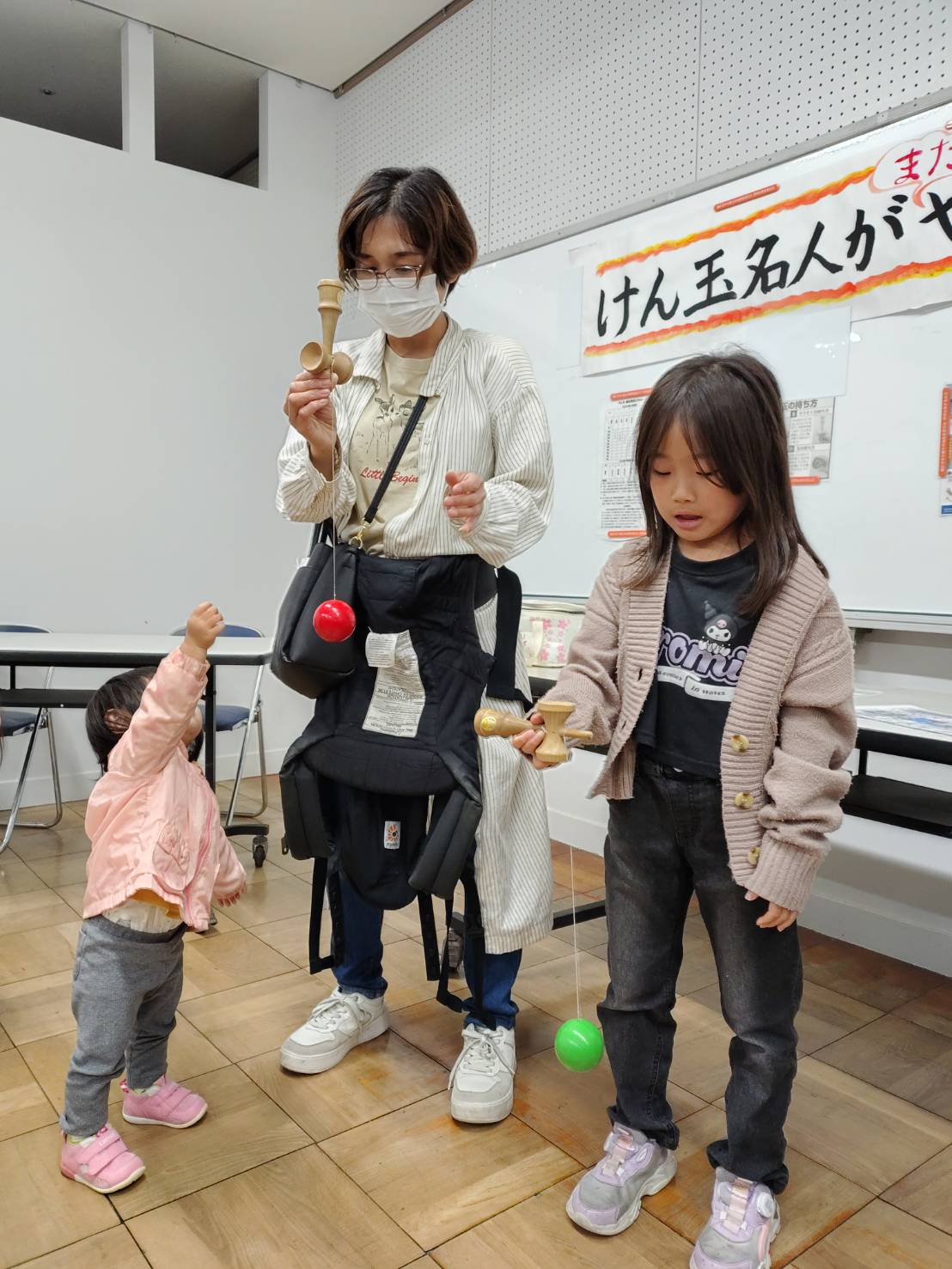 けん玉名人がやってきた　当日の様子