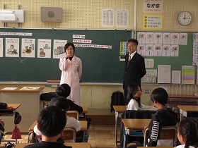ふれあい給食会授業の様子