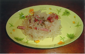 ヘルシー大根 ペペロンチーノ風